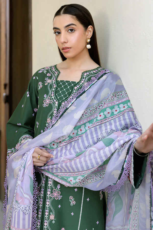 Farasha | Summer Weaves Embroidered Lawn | Emerald Eclips -  Farasha Ladies Clothes - Original Designer Dress - House of Maryam