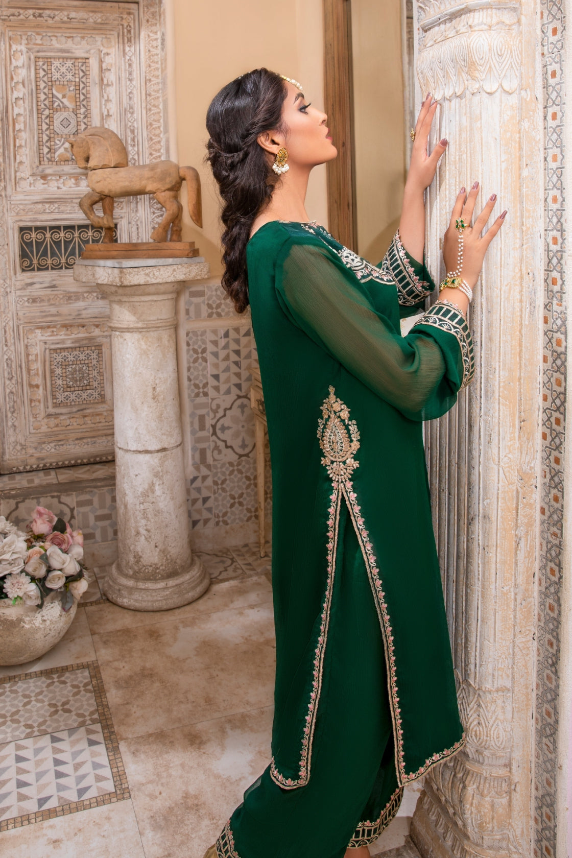 Hania & Umaimaz | Festive Collection | Warda -  Hania & Umaima  - Original Designer Dress - House of Maryam
