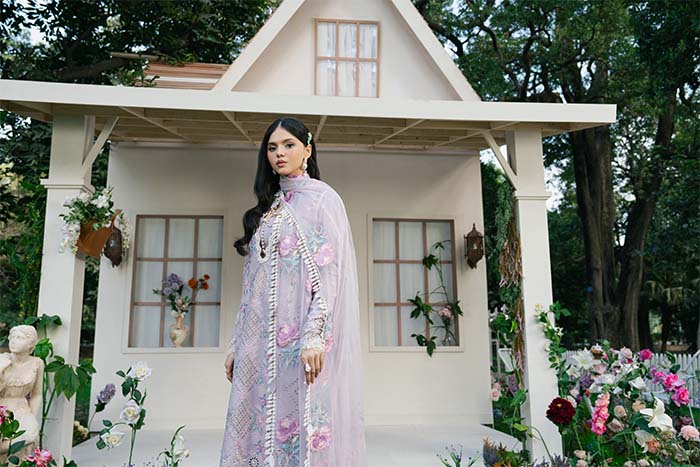 Zevk | Flora Festive Lawn | LILLY -  Zevk Ladies Clothes - Original Designer Dress - House of Maryam