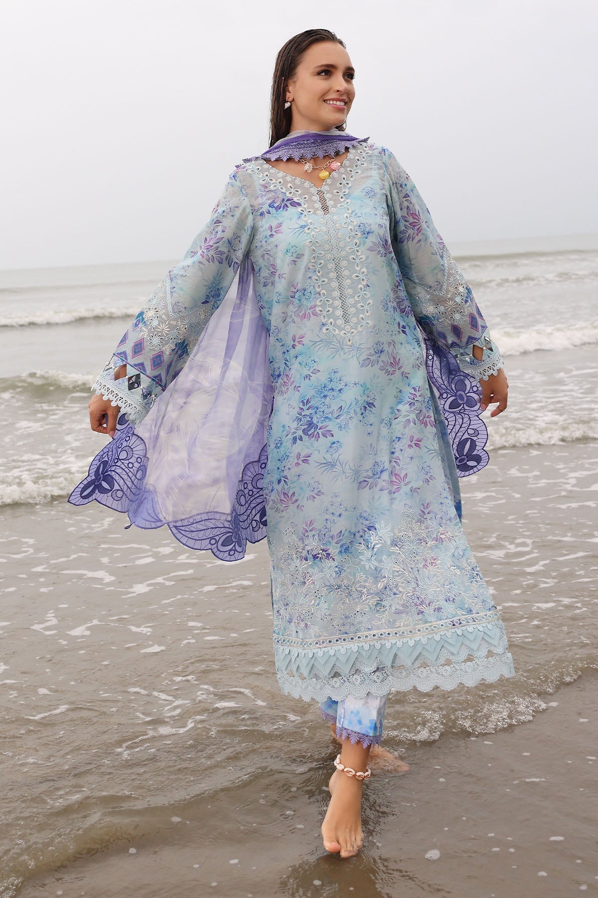 Nureh | Gardenia Embroidered Lawn 25 | NSG-176 -  Nureh Ladies Clothes -  House of Maryam