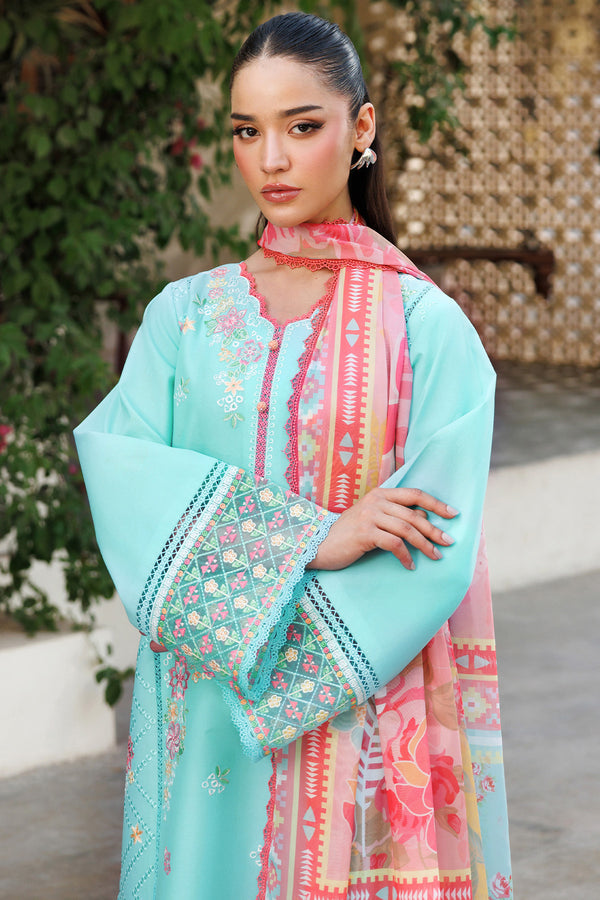 Farasha | Summer Weaves Embroidered Lawn | Ocean Veil -  Farasha Ladies Clothes - Original Designer Dress - House of Maryam