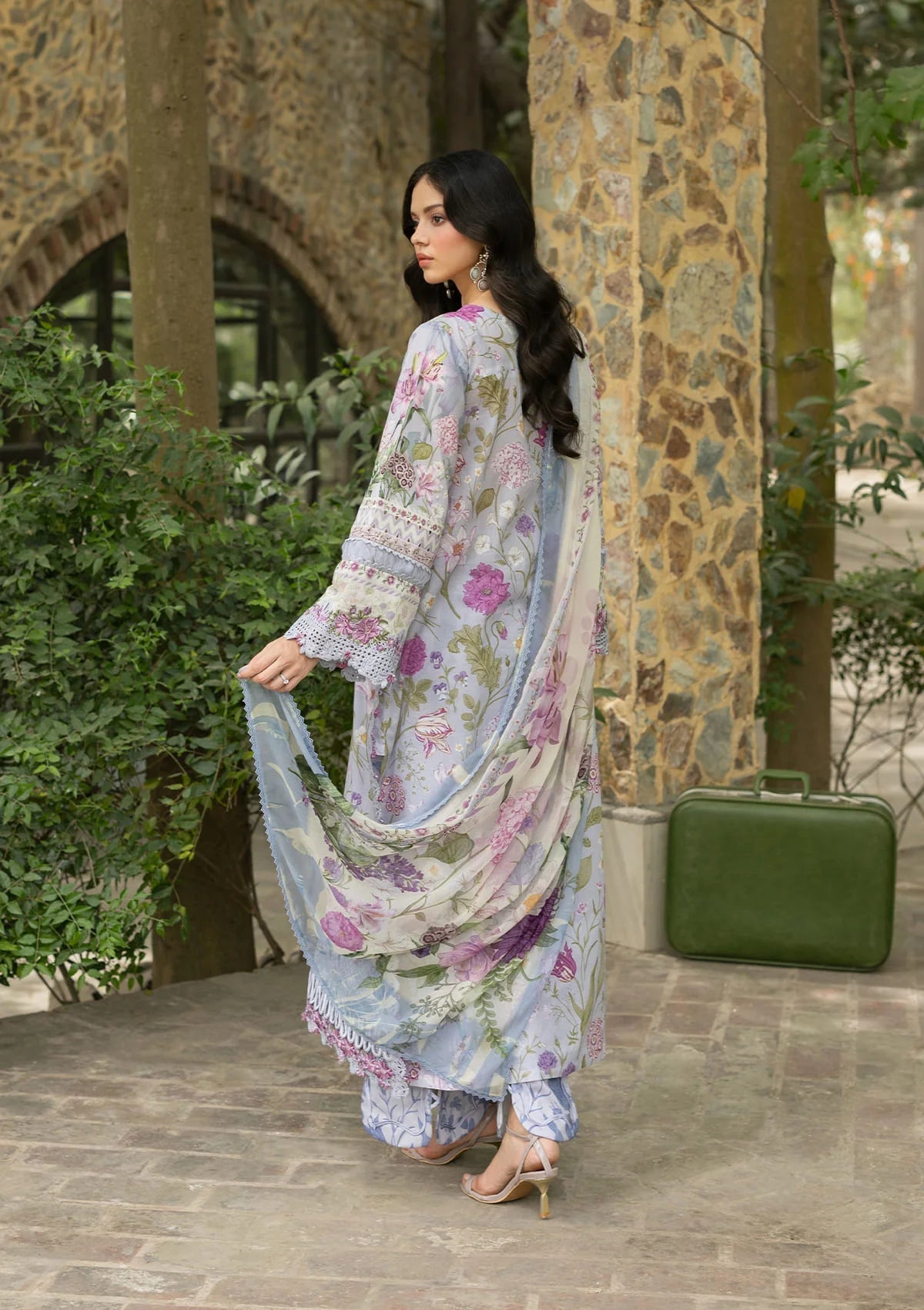 Elaf Premium | Signature Embroidered Lawn with Chiffon Collection 26 | ESG-5A ARIANA, image 2