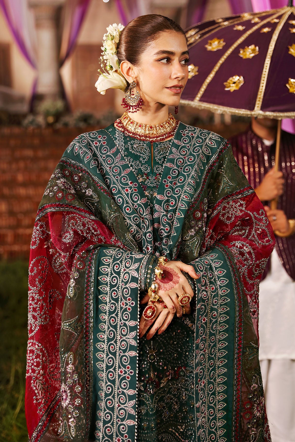 Nureh | Jhoomro 25' | NL-68 SHADMANI -  Nureh jhoomro 25 - Original Designer Dress - House of Maryam