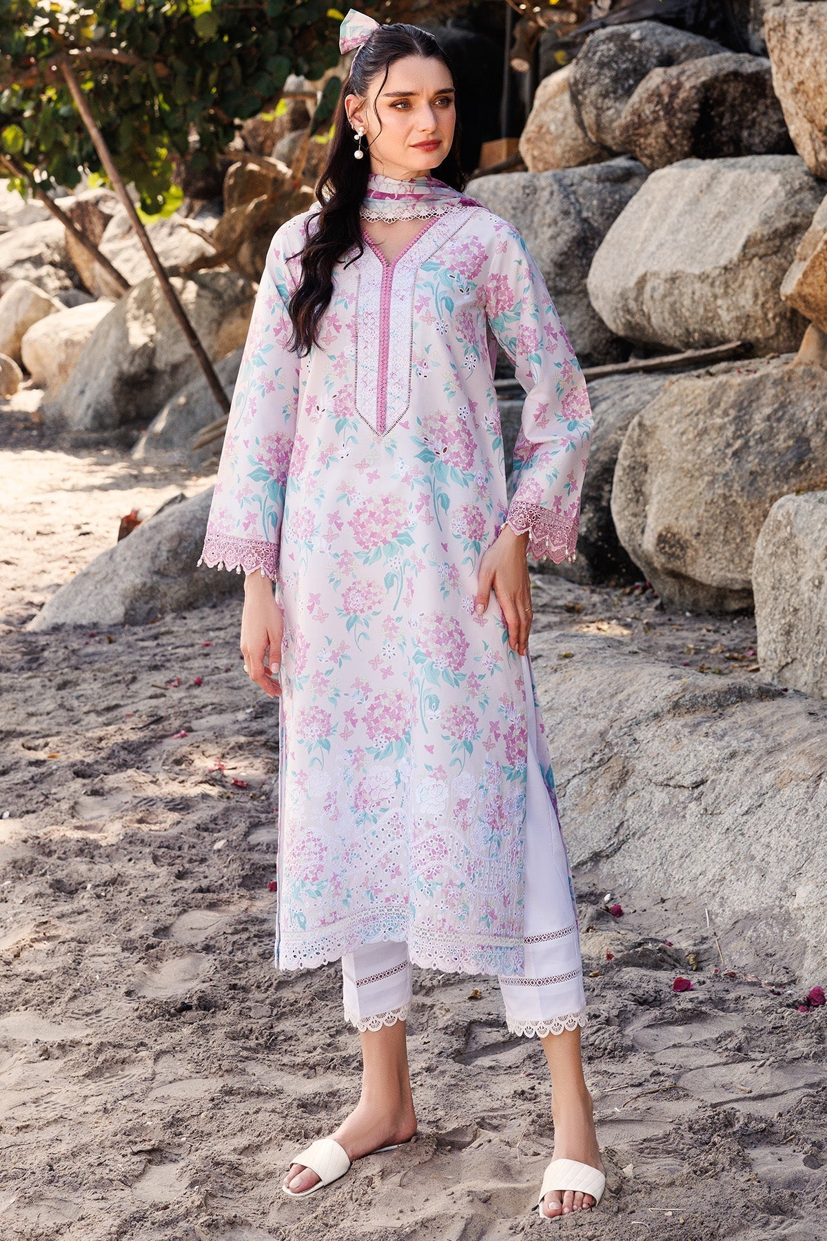 Farasha | Printed Essentials | Blossom Mist -  Farasha Ladies Clothes - Original Designer Dress - House of Maryam