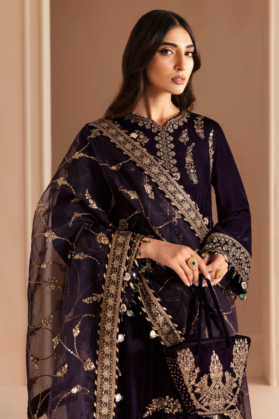 Jazmin | Velvet Edit 24 | Velvet Formal VF-2026 by Designer Jazmin - House of Maryam - Pakistani Designer Ethnic Wear in {{ shop.shopifyCountryName }}