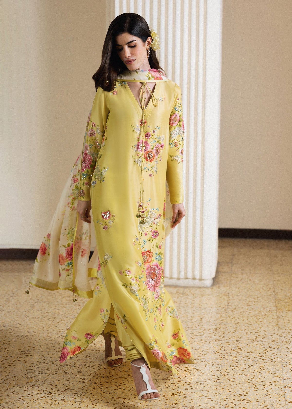 Hussain Rehar | Luxury Pret 26 | Rose Aura-4