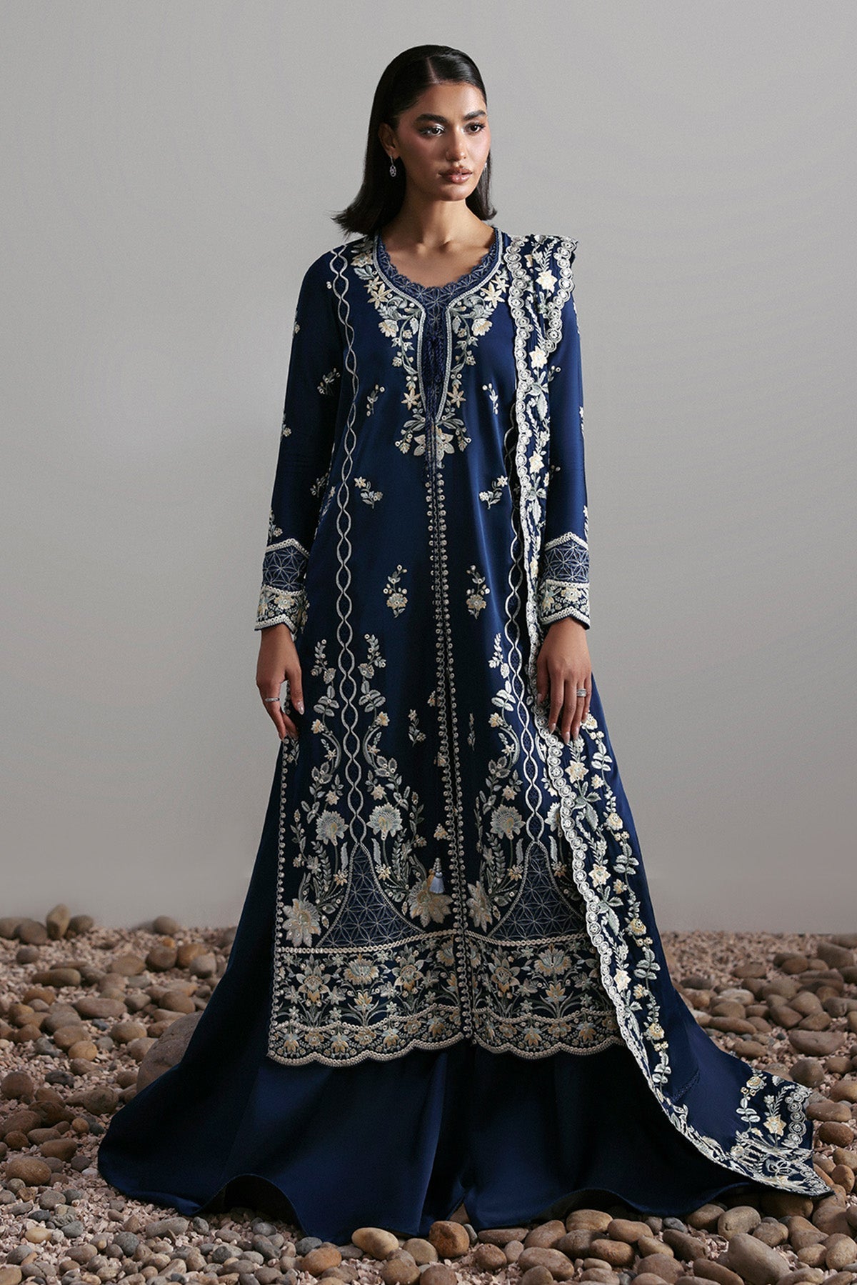 Afrozeh | Slate Ready to Wear | Alara