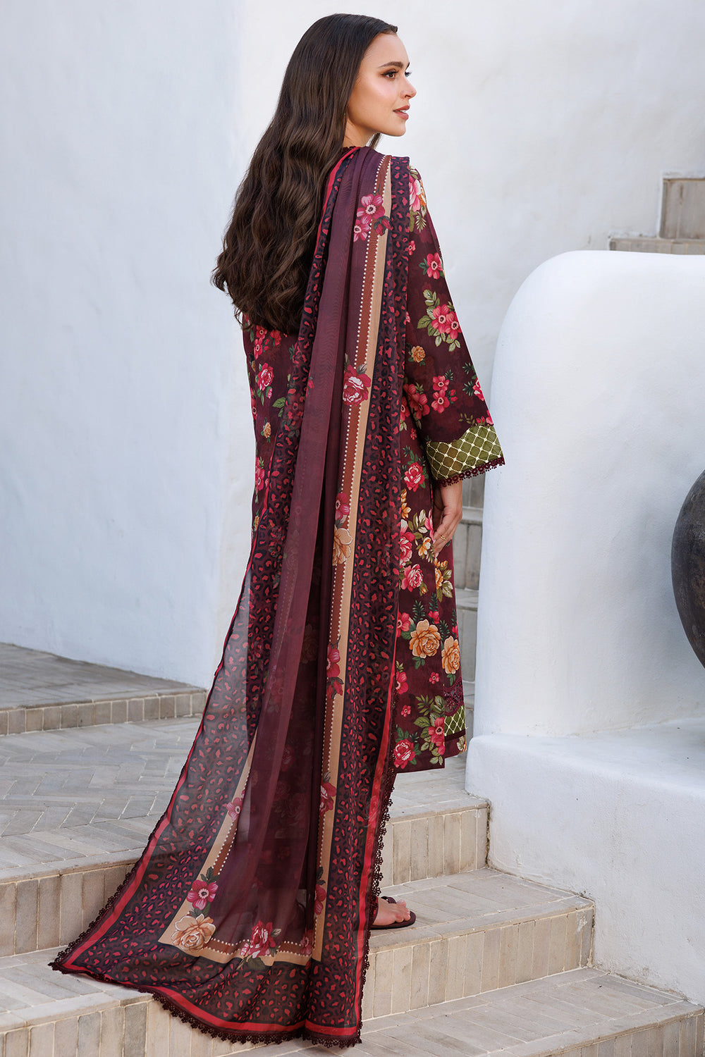 Farasha | Printed Essentials | Floral Berry -  Farasha Ladies Clothes - Original Designer Dress - House of Maryam