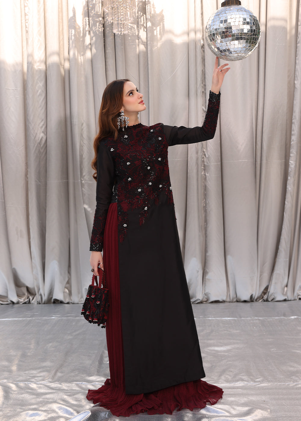 Musferah Saad | Moonlit Glam | Crimson Noir, image 2
