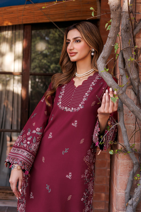 Farasha | Dastoor Embroidered Lawn SS24 | RUBY GLAM -  Farasha Luxury - Original Designer Dress - House of Maryam