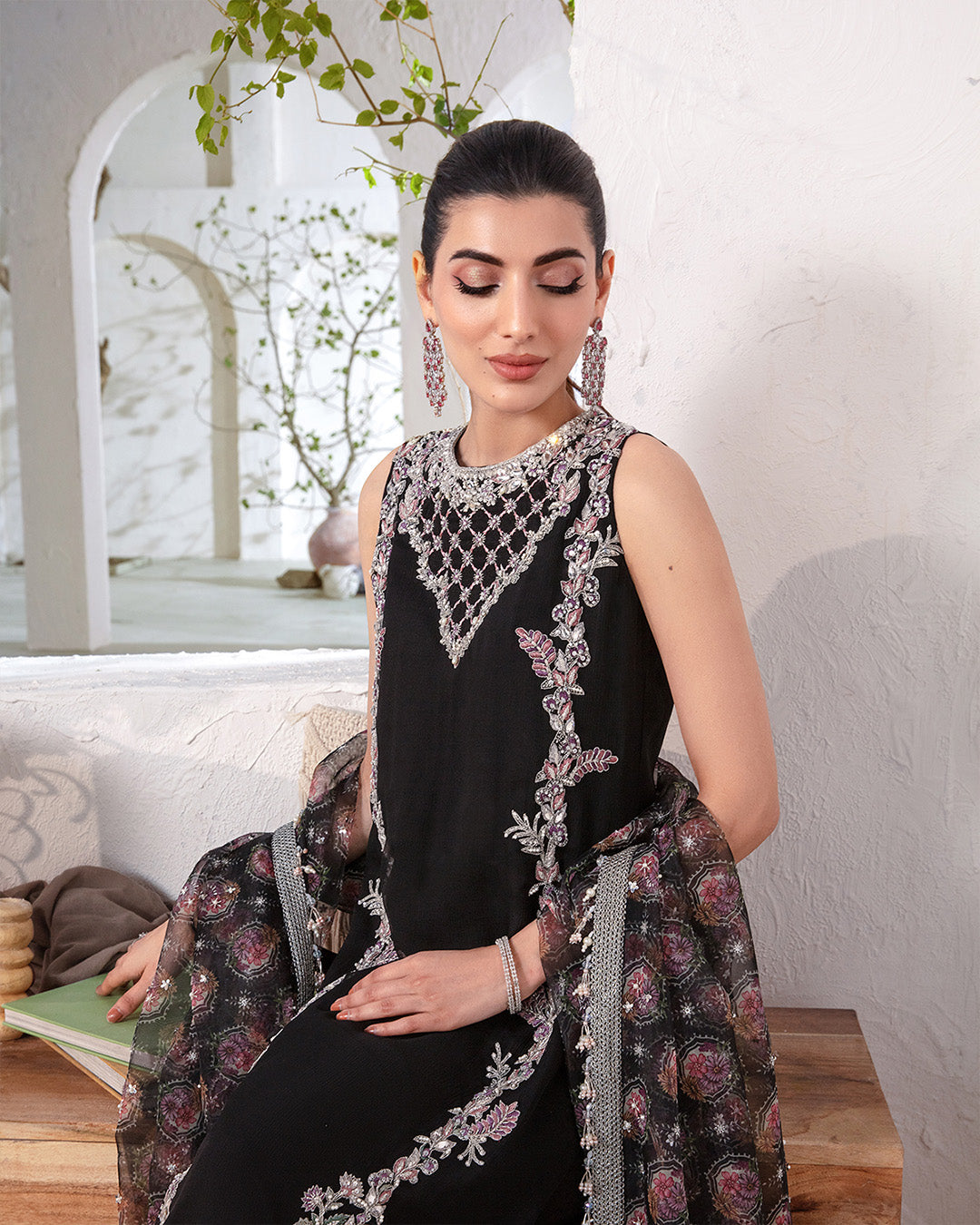 Faiza Saqlain | Lenora Luxury Pret | Cherine by Designer Faiza Saqlain - House of Maryam - Pakistani Designer Ethnic Wear in {{ shop.shopifyCountryName }}