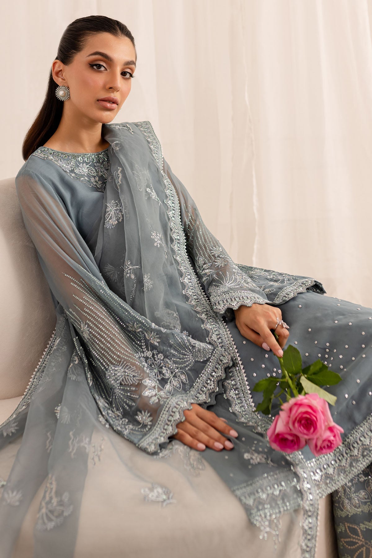 Nureh | Fancy Formals | NP-521 by Designer Nureh - House of Maryam - Pakistani Designer Ethnic Wear in {{ shop.shopifyCountryName }}