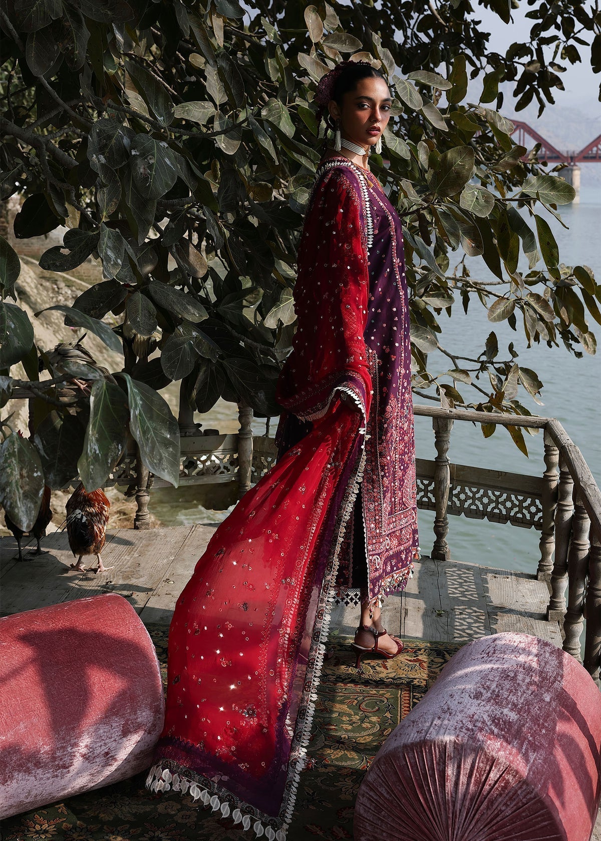 Hussain Rehar | Kalabagh Luxury Lawn 26 | Nihdi, image 3