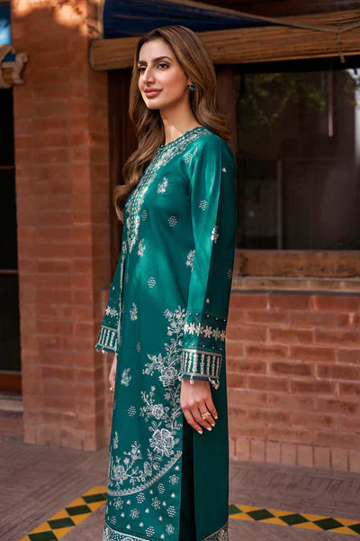 Farasha | Kaavish Lawn 24 | TEAL GARLAND -  Farasha Luxury - Original Designer Dress - House of Maryam