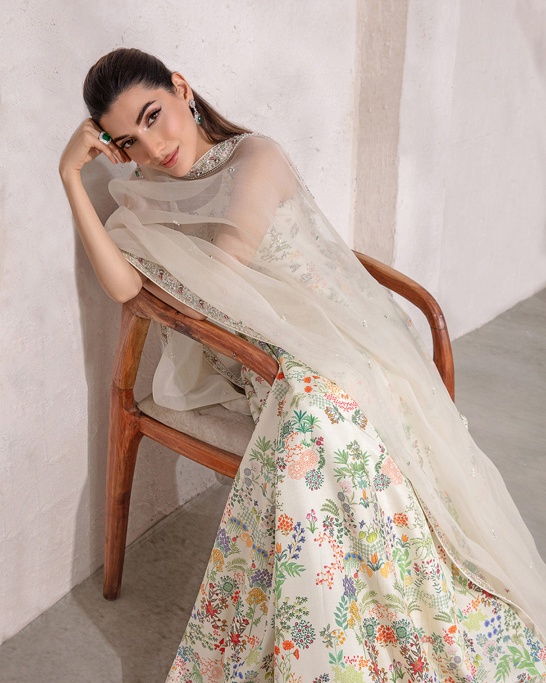 Faiza Saqlain | Lenora Luxury Pret | Floretta by Designer Faiza Saqlain - House of Maryam - Pakistani Designer Ethnic Wear in {{ shop.shopifyCountryName }}