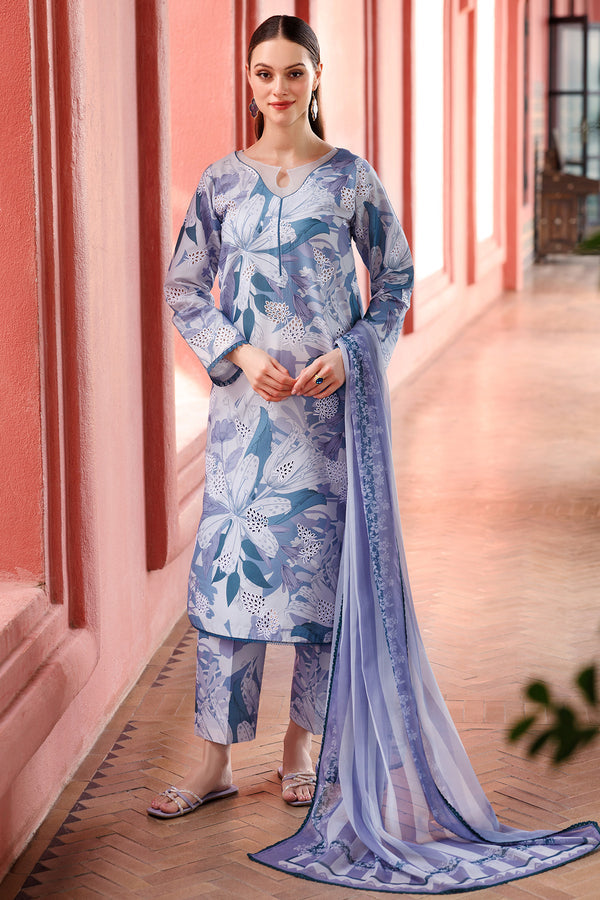 Farasha | Printed Essentials | Blue Passion -  Farasha Ladies Clothes - Original Designer Dress - House of Maryam