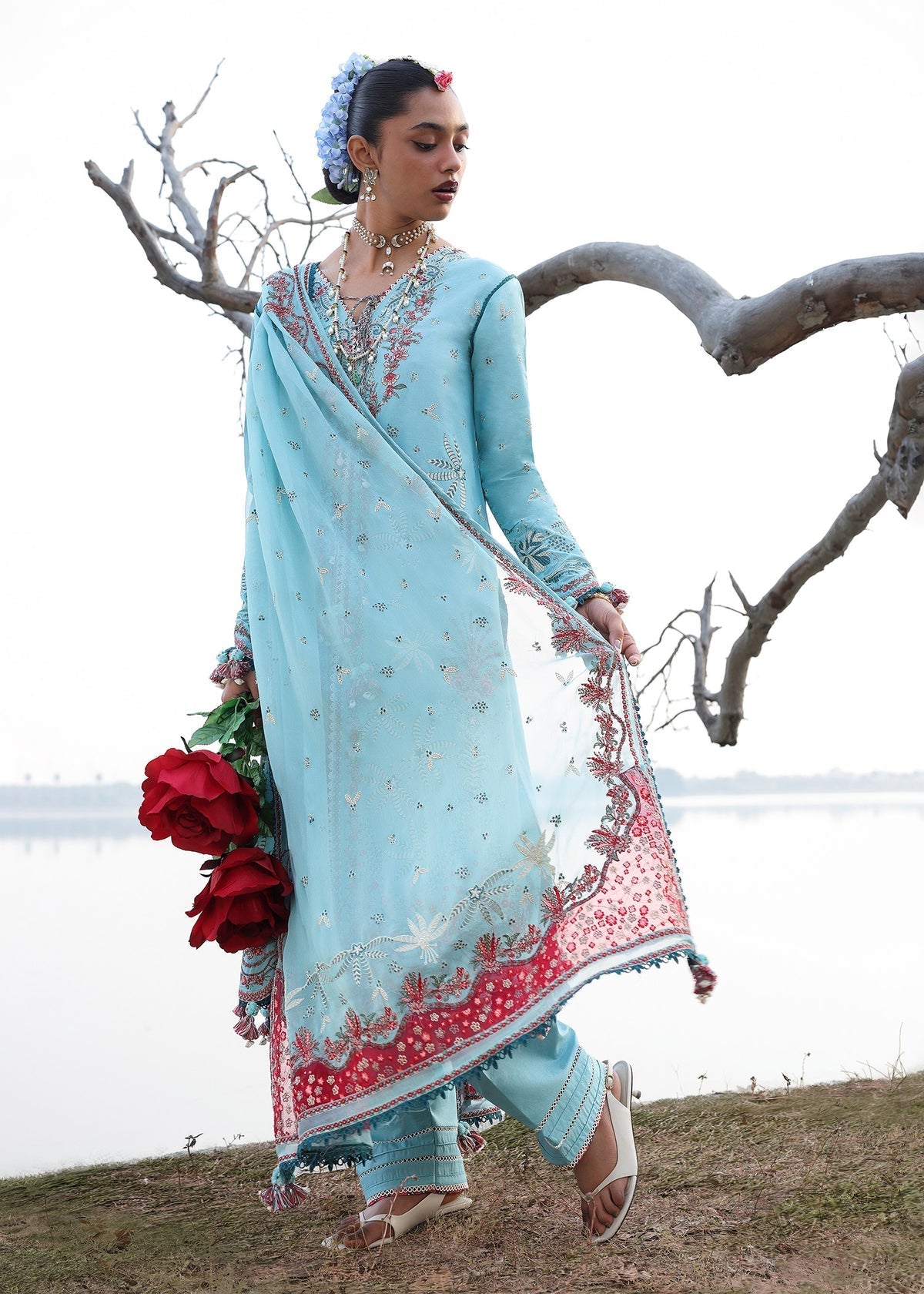Hussain Rehar | Kalabagh Luxury Lawn 26 | Sepher, image 4