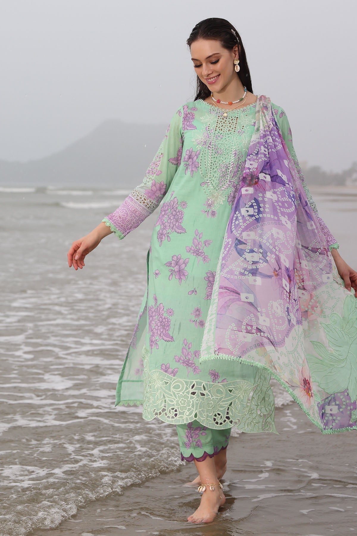 Nureh | Gardenia Embroidered Lawn 25 | NSG-174 -  Nureh Ladies Clothes -  House of Maryam