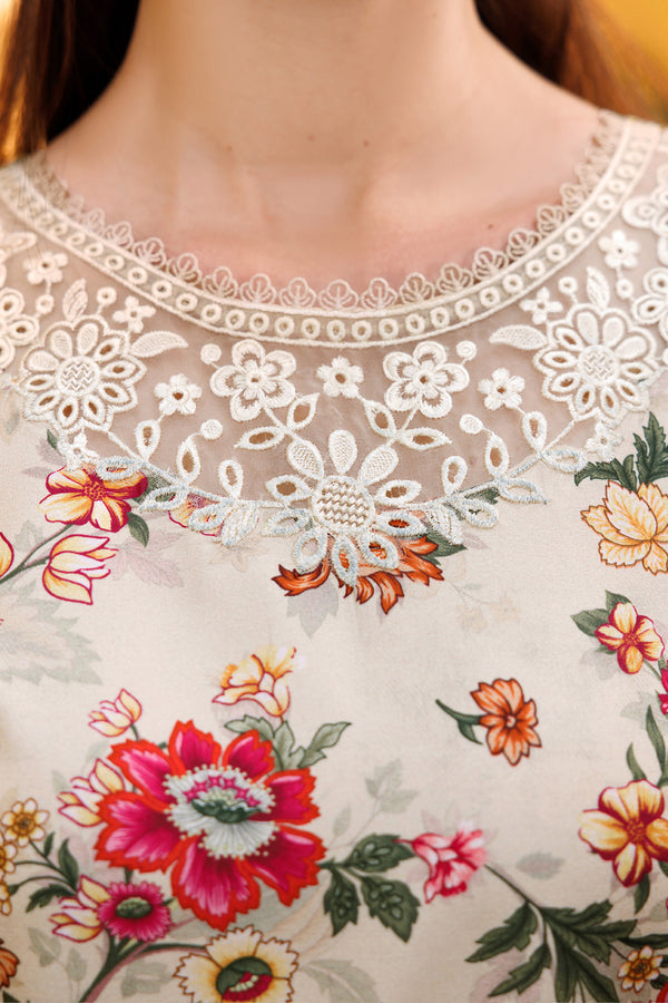 Farasha | Printed Essentials | Ivory Dusk -  Farasha Ladies Clothes - Original Designer Dress - House of Maryam