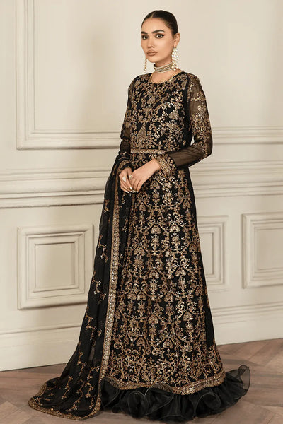 Zarif | Mehroz Formals | Black Ruby -  Zarif Formal - Original Designer Dress - House of Maryam