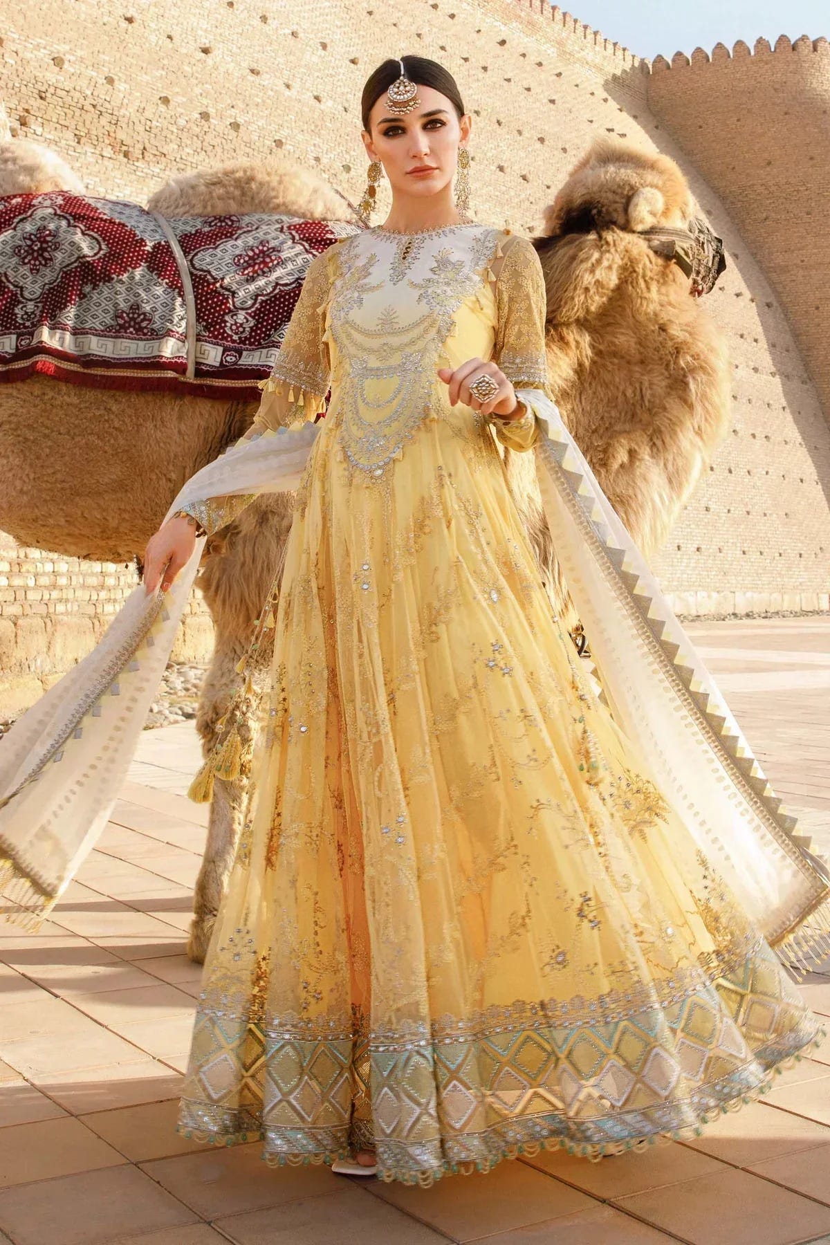 Maria B | Luxury Lawn | D-2305-A -  Maria B Luxury - Original Designer Dress - House of Maryam