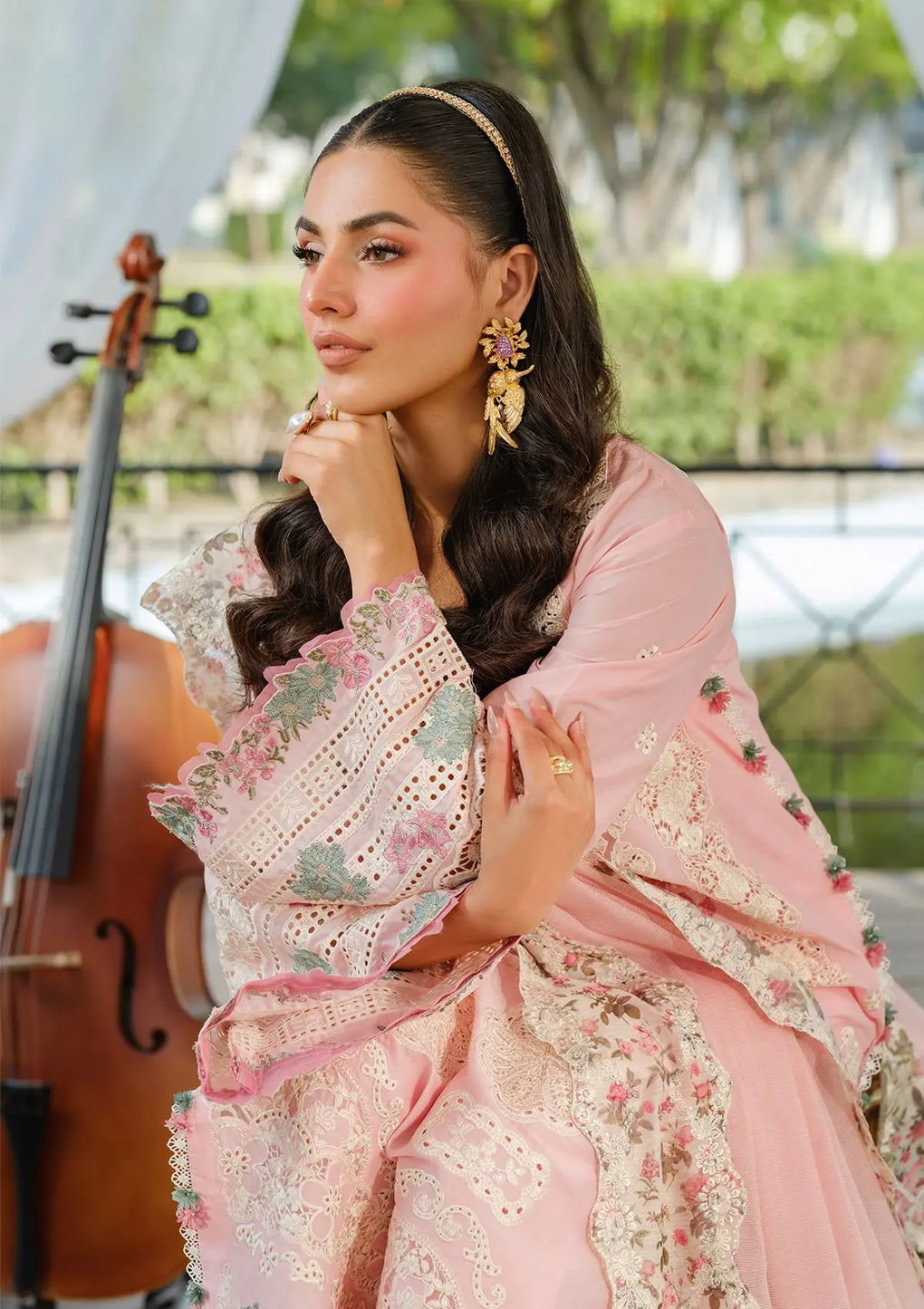Elaf Premium | Luxury Lawn 25 | ELH-1B SOPHIA -  Elaf Premium Ladies Clothes - Original Designer Dress - House of Maryam