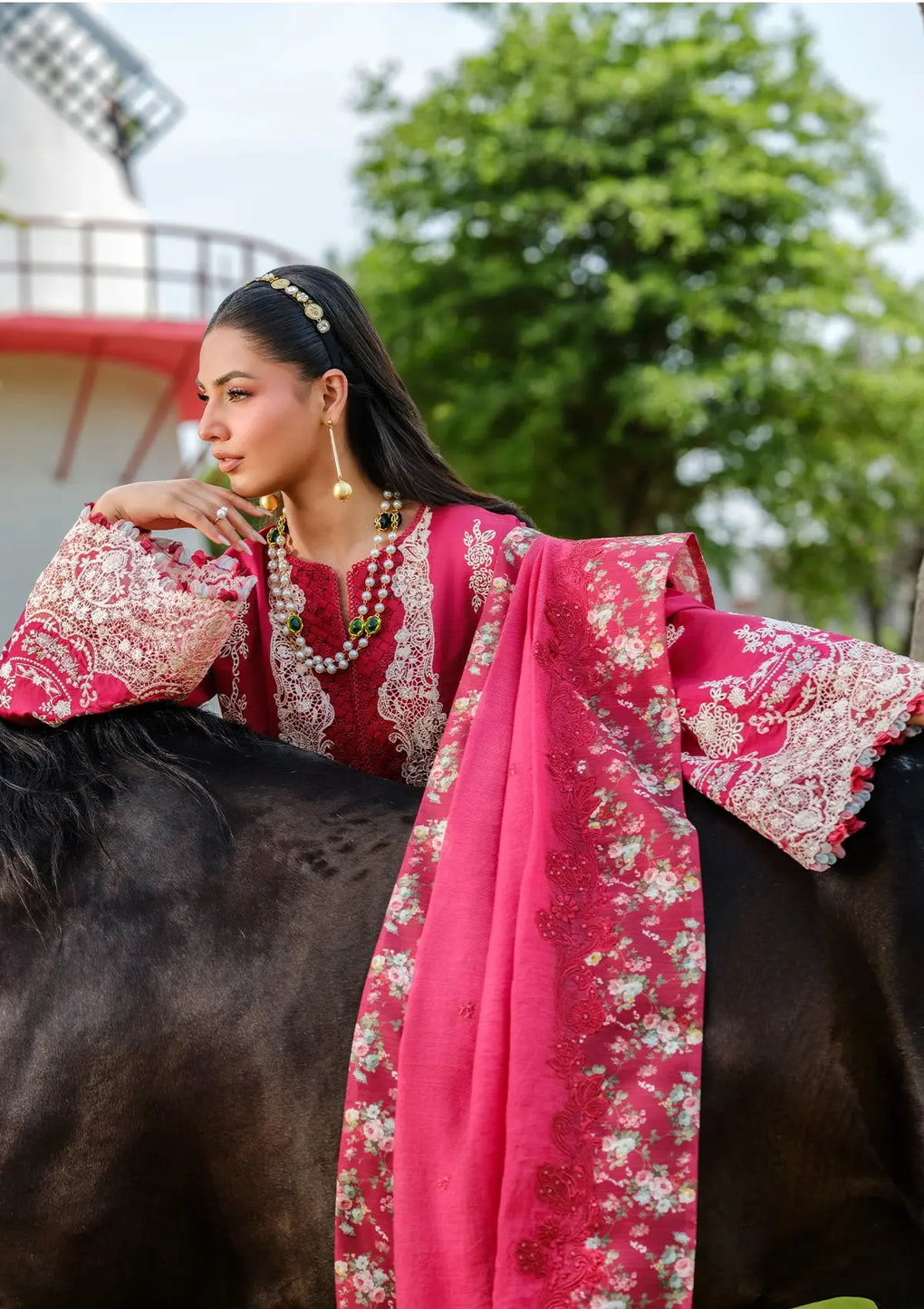 Elaf Premium | Luxury Lawn 25 | ELH-6B JULIET -  Elaf Premium Ladies Clothes - Original Designer Dress - House of Maryam