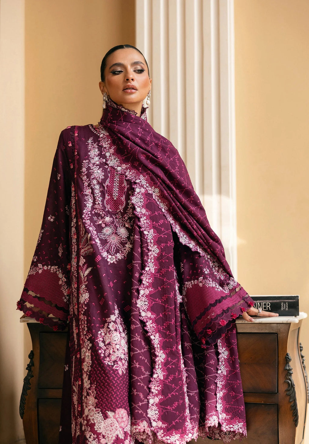 Elaf Premium | Luxury Winter 25 | EWK-2B BERRYBLUSH, image 4