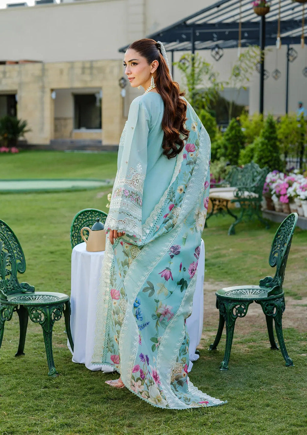 Elaf Premium | Luxury Lawn 25 | ELH-2B ZOYA -  Elaf Premium Ladies Clothes - Original Designer Dress - House of Maryam