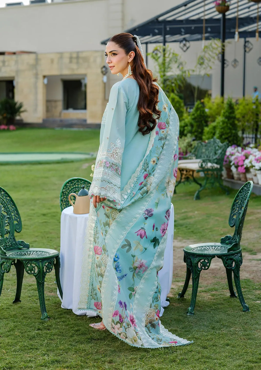 Elaf Premium | Luxury Lawn 25 | ELH-2B ZOYA -  Elaf Premium Ladies Clothes - Original Designer Dress - House of Maryam