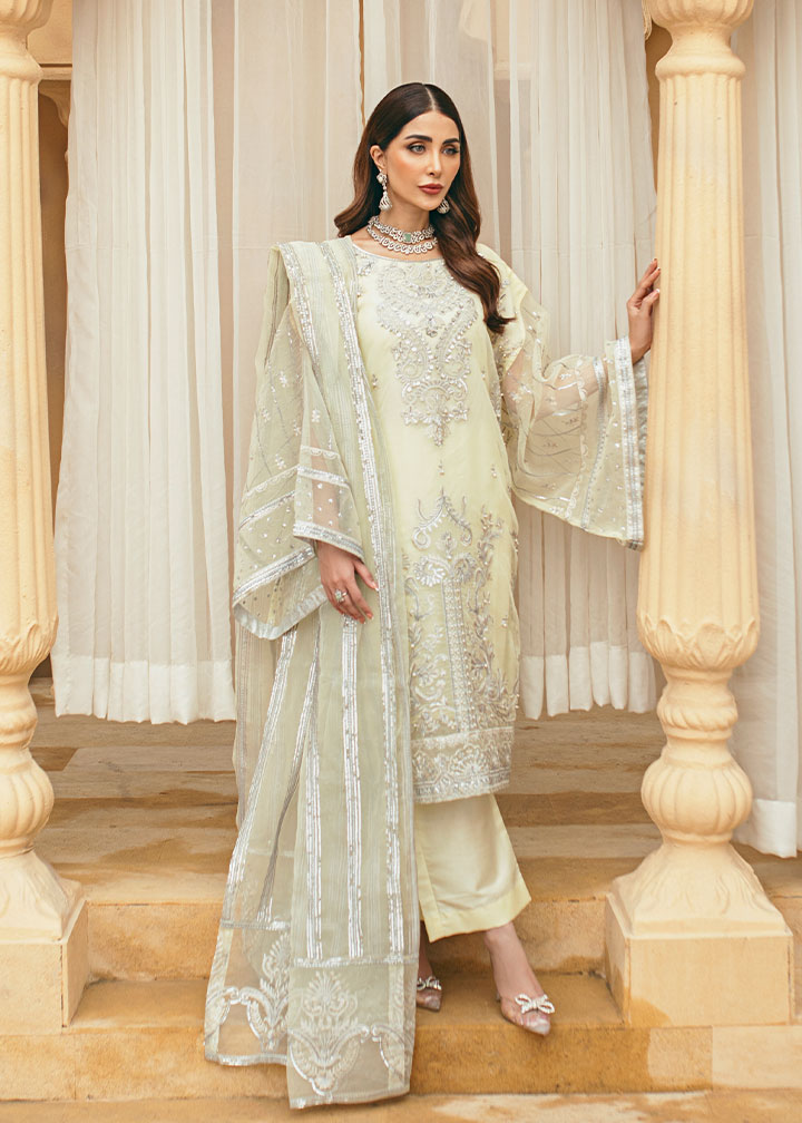 Daud Abbas | Formals Collection | Nu-Bahar -  Daud Abbas Formal - Original Designer Dress - House of Maryam
