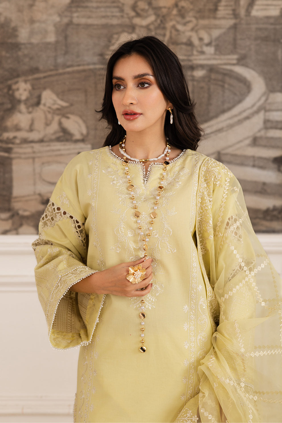 Maryum N Maria | Mira Luxury Lawn | HAYAT - FS50104 -  Maryum N Maria Ladies Clothes - Original Designer Dress - House of Maryam