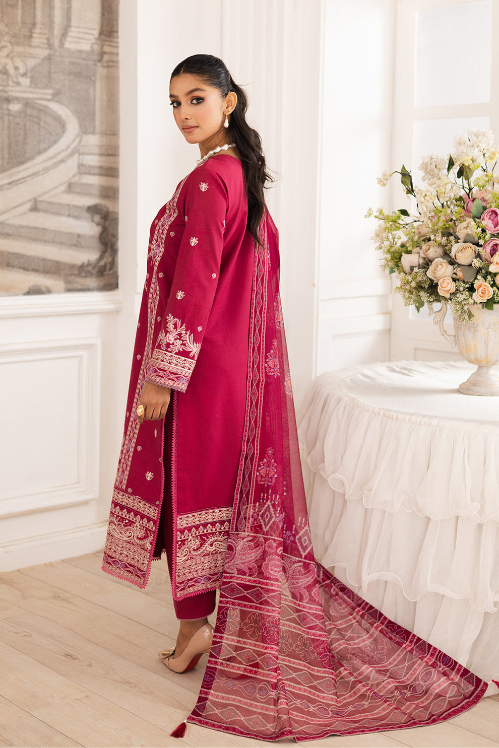 Maryum N Maria | Mira Luxury Lawn | NARGES - FS50108 -  Maryum N Maria Ladies Clothes - Original Designer Dress - House of Maryam