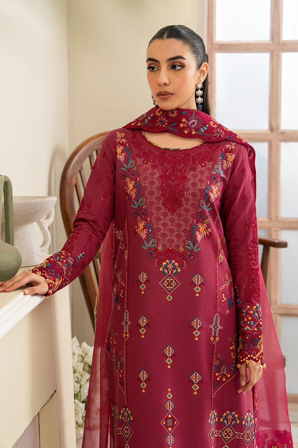 Maryum N Maria | Luxury Lawn 25 | AFINA - MS50108 -  Maryum N Maria Ladies Clothes - Original Designer Dress - House of Maryam