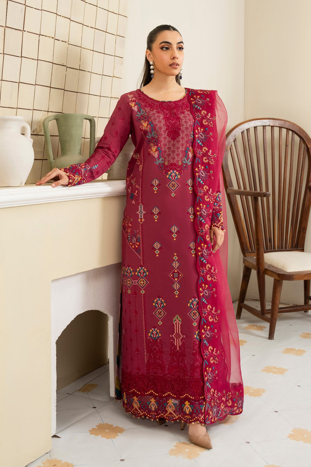 Maryum N Maria | Luxury Lawn 25 | AFINA - MS50108 -  Maryum N Maria Ladies Clothes - Original Designer Dress - House of Maryam