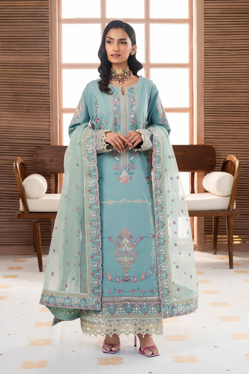 Maryum N Maria | Luxury Lawn 25 | AMANI - MS50110 -  Maryum N Maria Ladies Clothes - Original Designer Dress - House of Maryam