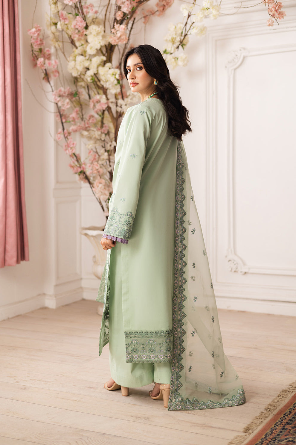 Maryum N Maria | Mira Luxury Lawn | ZINAT - FS50112 -  Maryum N Maria Ladies Clothes - Original Designer Dress - House of Maryam