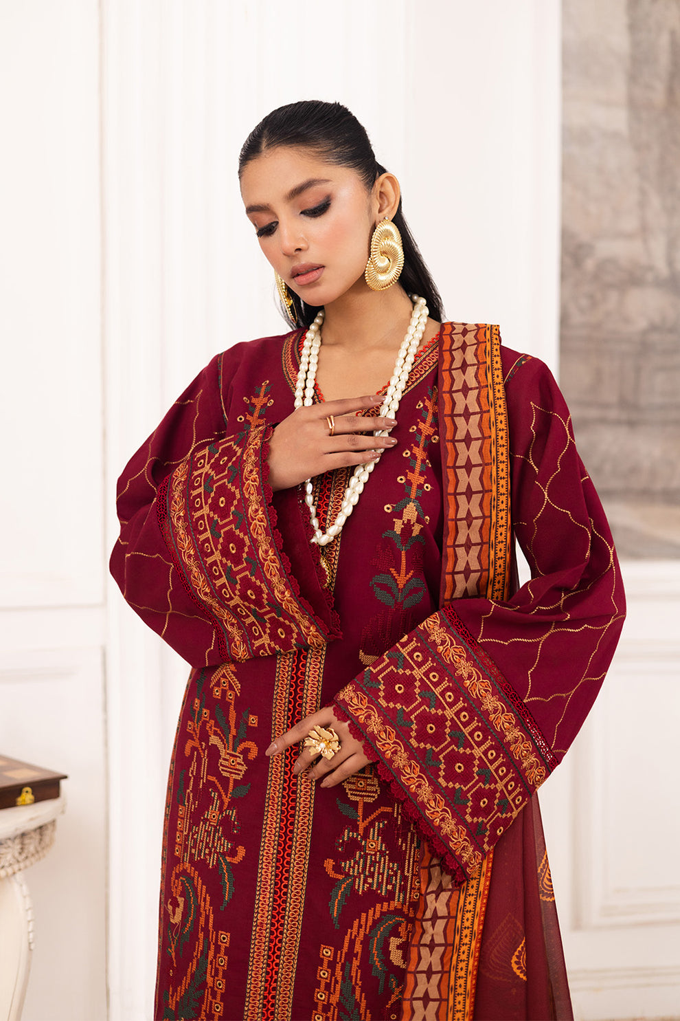 Maryum N Maria | Mira Luxury Lawn | SAHAR - FS50114 -  Maryum N Maria Ladies Clothes - Original Designer Dress - House of Maryam