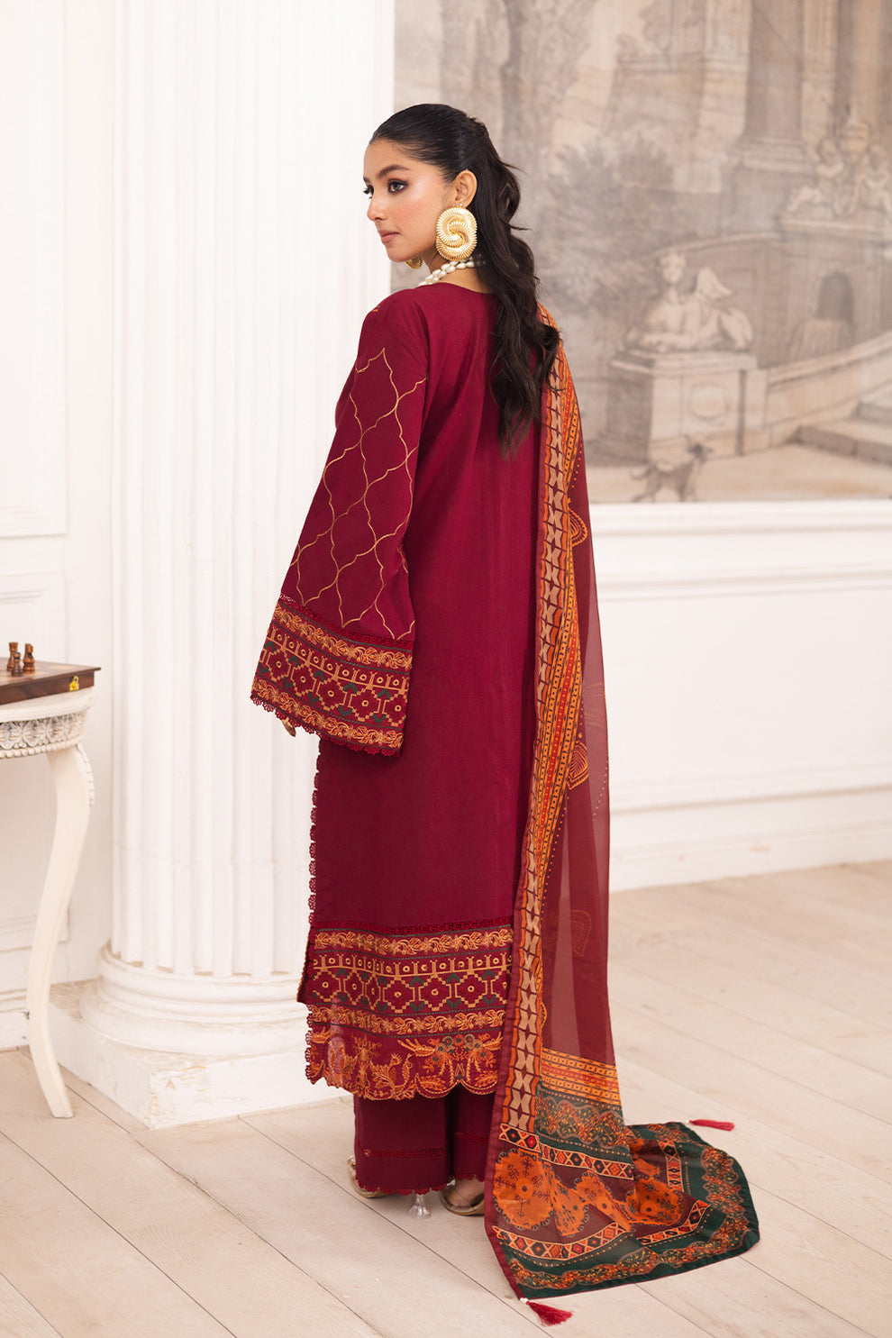 Maryum N Maria | Mira Luxury Lawn | SAHAR - FS50114 -  Maryum N Maria Ladies Clothes - Original Designer Dress - House of Maryam