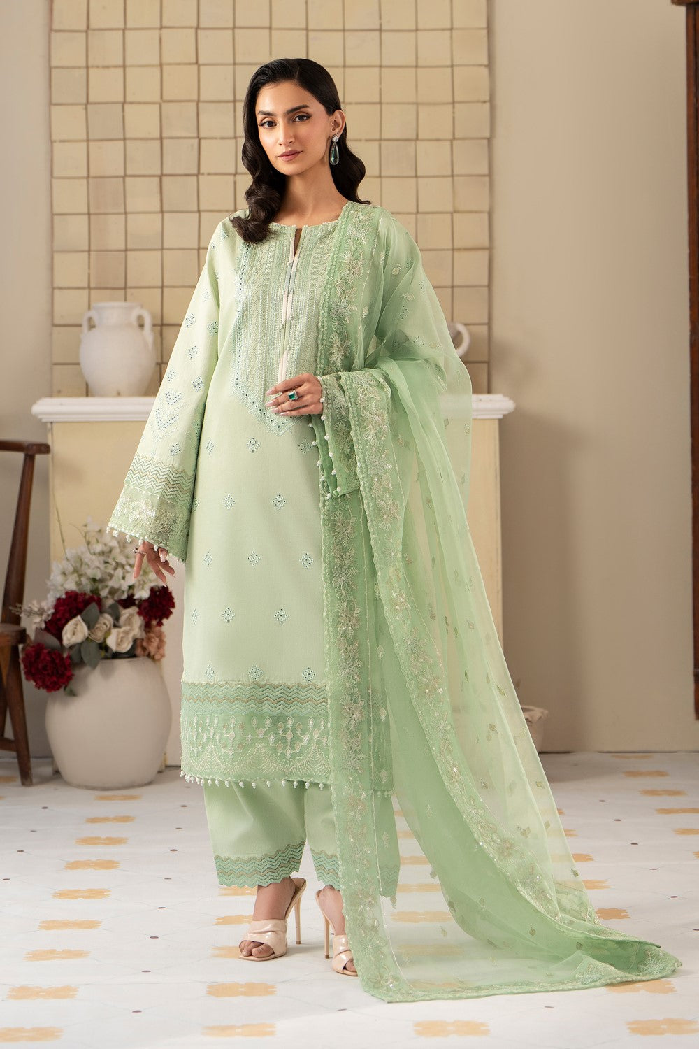 Maryum N Maria | Luxury Lawn 25 | AZAL - MS50116 -  Maryum N Maria Ladies Clothes - Original Designer Dress - House of Maryam