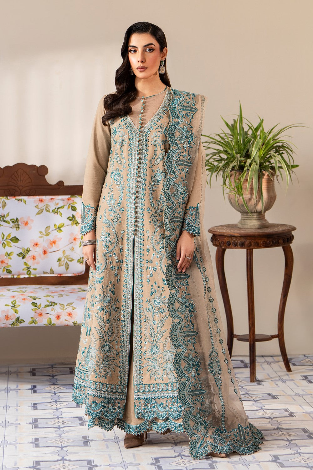 Maryum N Maria | Luxury Lawn 25 | ASHYA - MS50119 -  Maryum N Maria Ladies Clothes - Original Designer Dress - House of Maryam