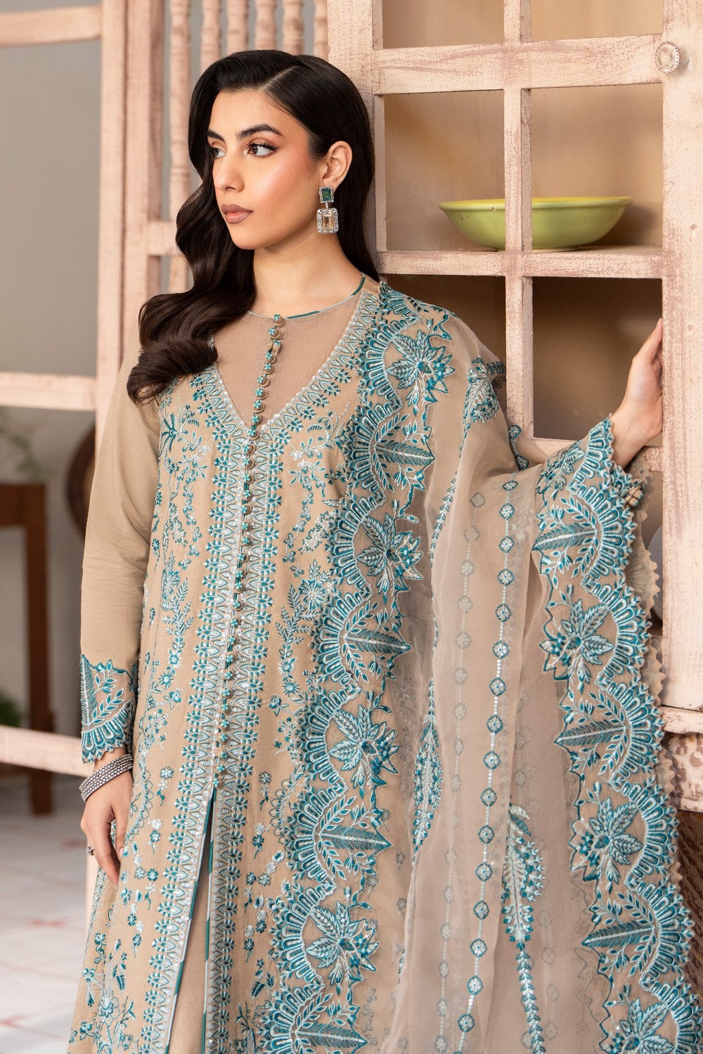 Maryum N Maria | Luxury Lawn 25 | ASHYA - MS50119 -  Maryum N Maria Ladies Clothes - Original Designer Dress - House of Maryam