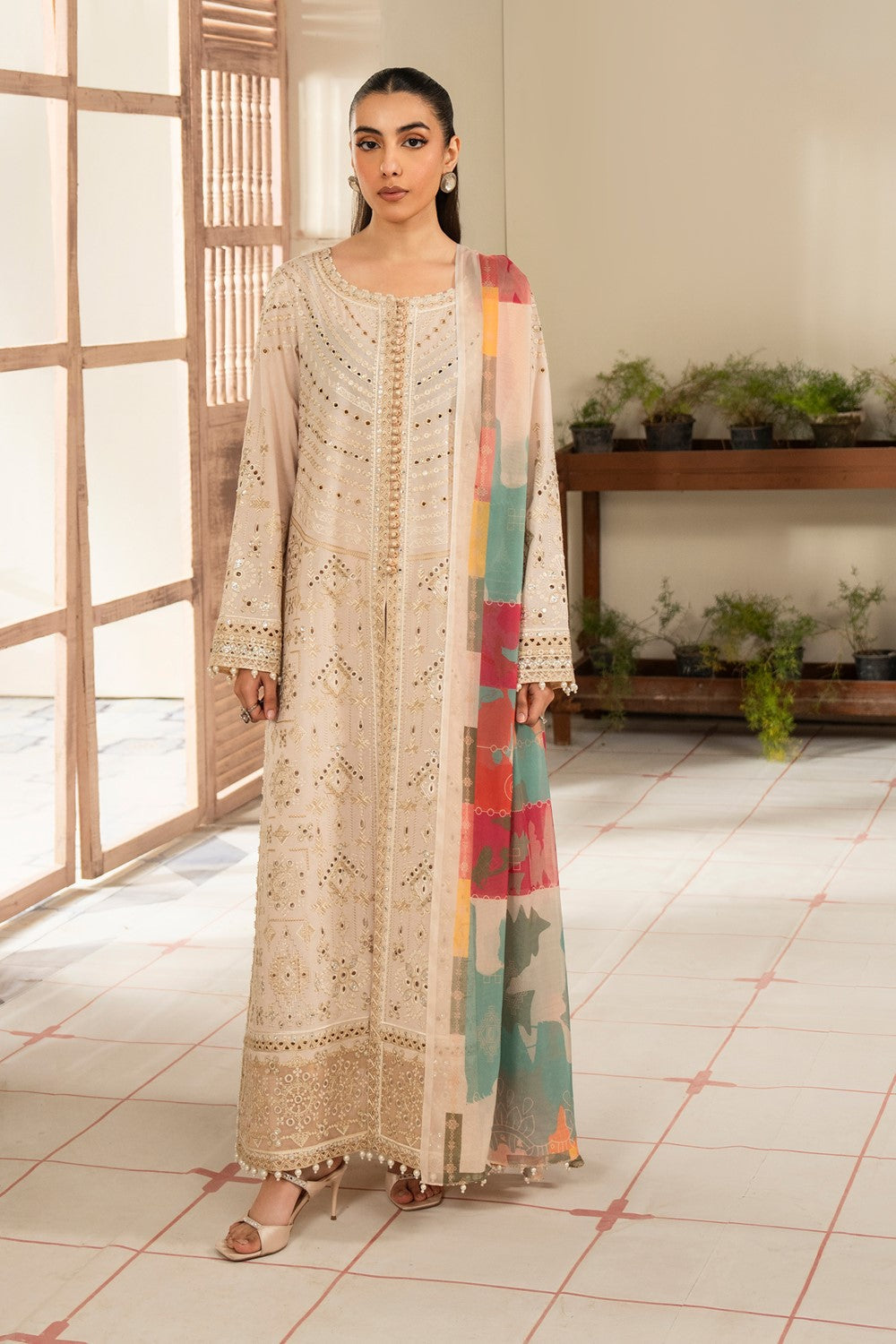 Maryum N Maria | Luxury Lawn 25 | ABIA - MS50120 -  Maryum N Maria Ladies Clothes - Original Designer Dress - House of Maryam
