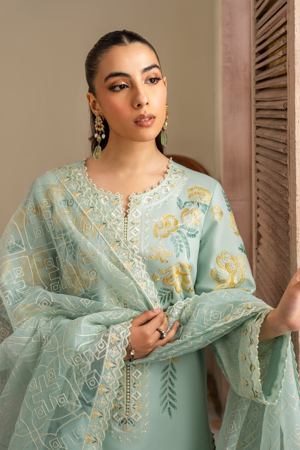 Maryum N Maria | Luxury Lawn 25 | ALAIA - MS50122 -  Maryum N Maria Ladies Clothes - Original Designer Dress - House of Maryam