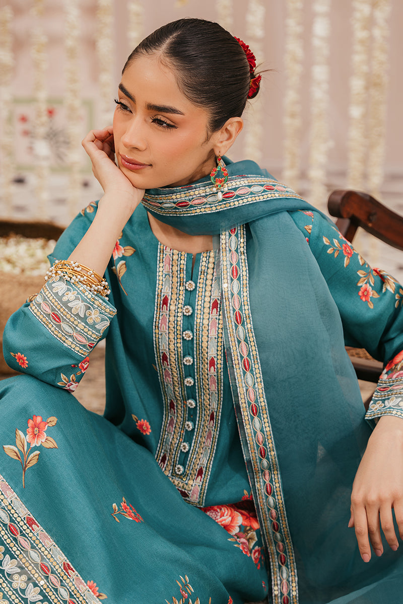 Cross Stitch | Luxury Pret | Tide Pool-2 Piece (Shirt & Dupatta)-4