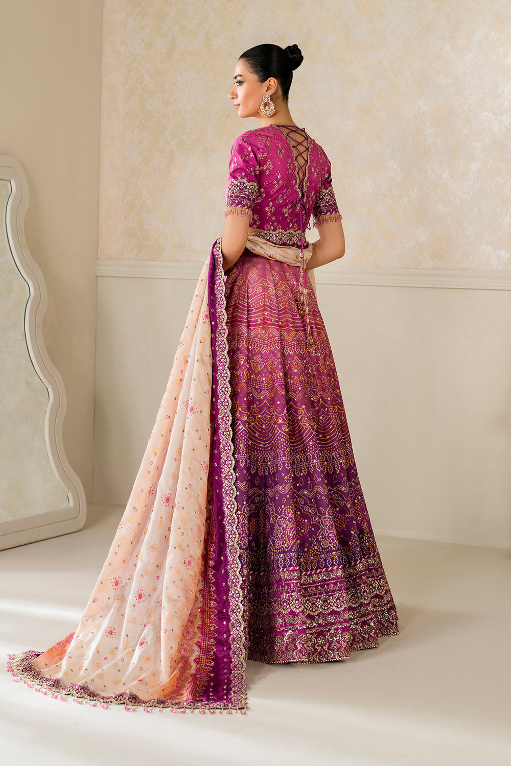 Baroque | Formals Collection | EMBROIDERED SILK UF-4163, image 2