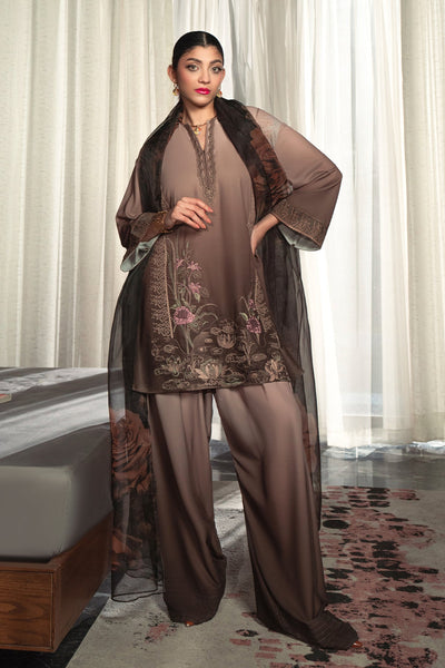 Erum Khan | Eid Edit 25 | Mocha Muse -  Erum Khan Ladies Clothes - Original Designer Dress - House of Maryam