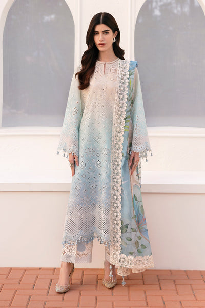 Baroque | Eid Printique | EMBROIDERED PRINTED LAWN UF-4185 -  Baroque Ladies Clothes - Original Designer Dress - House of Maryam