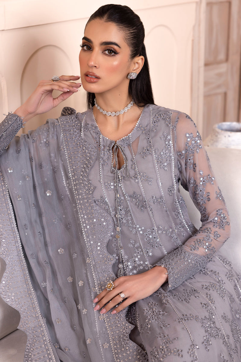 Jazmin | Formals Collection | CHIFFON UC-3045 by Designer Jazmin - House of Maryam - Pakistani Designer Ethnic Wear in {{ shop.shopifyCountryName }}