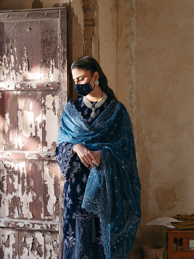 Flossie | Siara Velvet Formals | V-105 - B -  Flossie Ladies Clothes - Original Designer Dress - House of Maryam